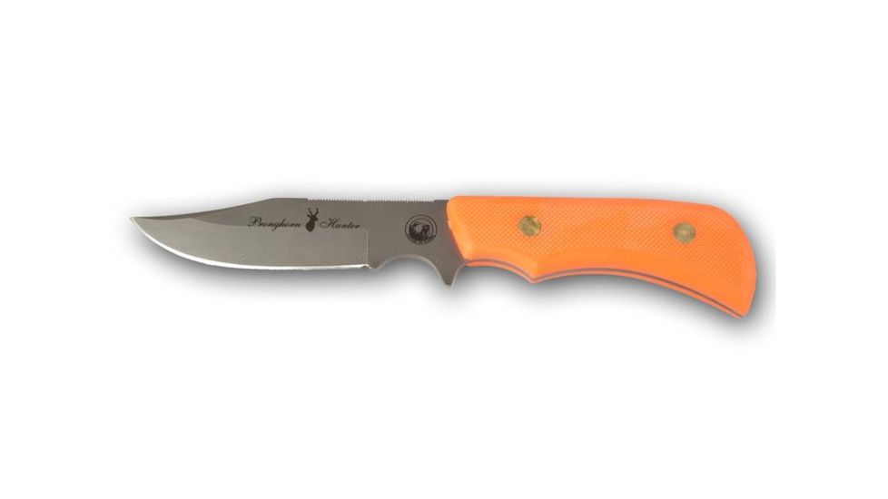 Knives of Alaska Trekker Series Pronghorn D2 Knife, Suregrip Handle, Hunters Orange 00176FG