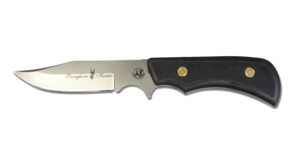 Knives of Alaska Trekker Series Pronghorn D2 Knife, Suregrip Handle, Black, 00160FG