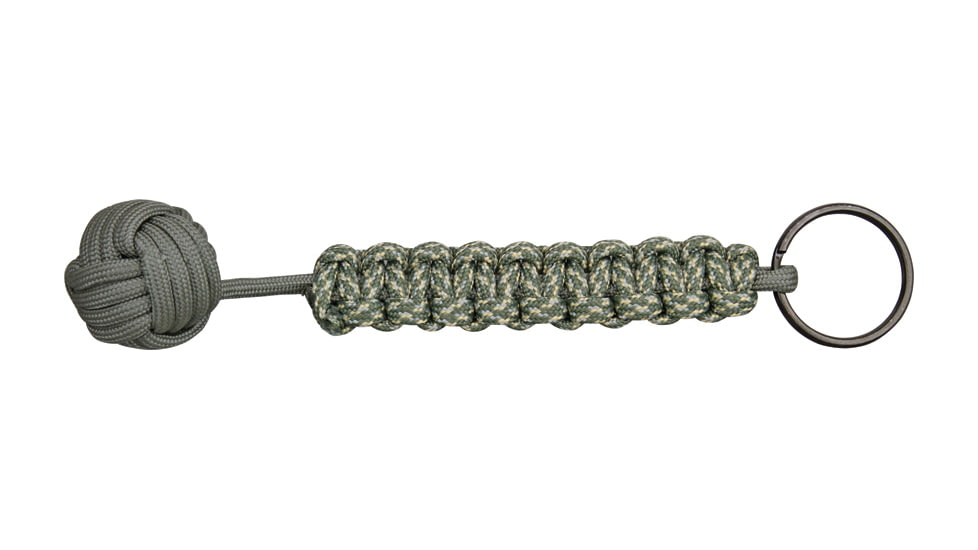 Knotty Boys 6 in. Monkey Fist Keychain, Foliage-ACU KYKM0410