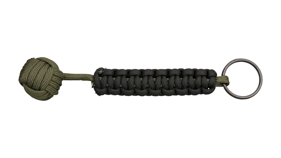 Knotty Boys 6 in. Monkey Fist Keychain, OD-Black KYKM0102