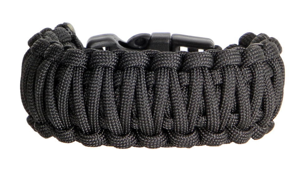 Knotty Boys Fat Boy Survival Bracelet, Black, 8in. Diameter KY111