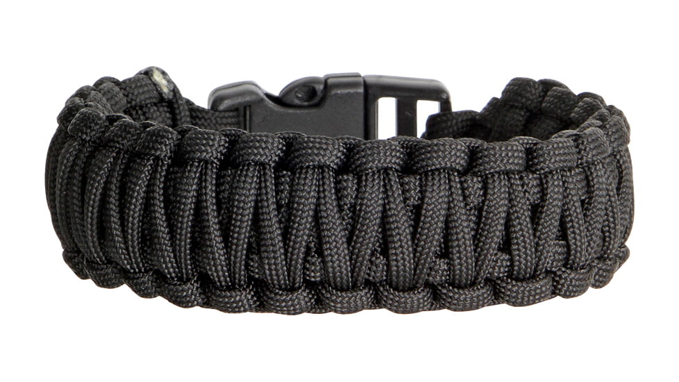 Knotty Boys Fat Boy Survival Bracelet, Black, 9in. Diameter KY101