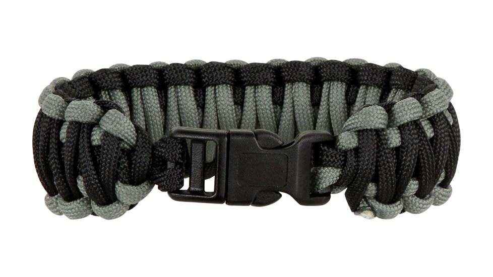 Knotty Boys Fat Boy Survival Bracelet, Black and Foliage, 9in. Diameter KY108