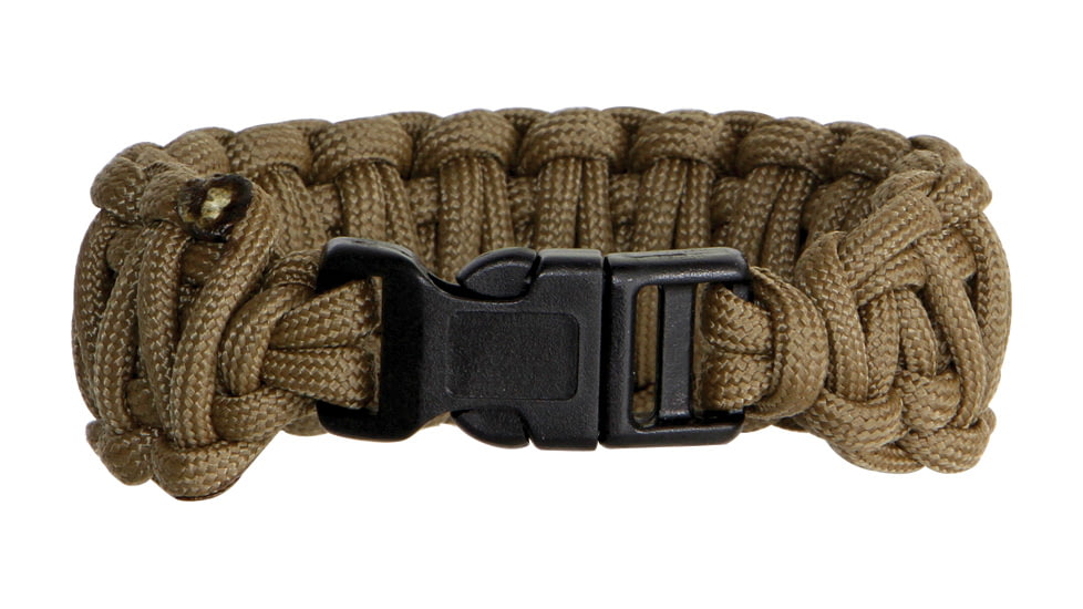 Knotty Boys Fat Boy Survival Bracelet, Coyote Brown, 8in. Diameter KY115