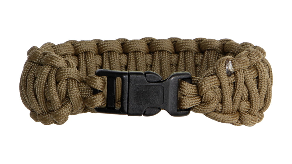 Knotty Boys Fat Boy Survival Bracelet, Coyote Brown, 9in. Diameter KY105