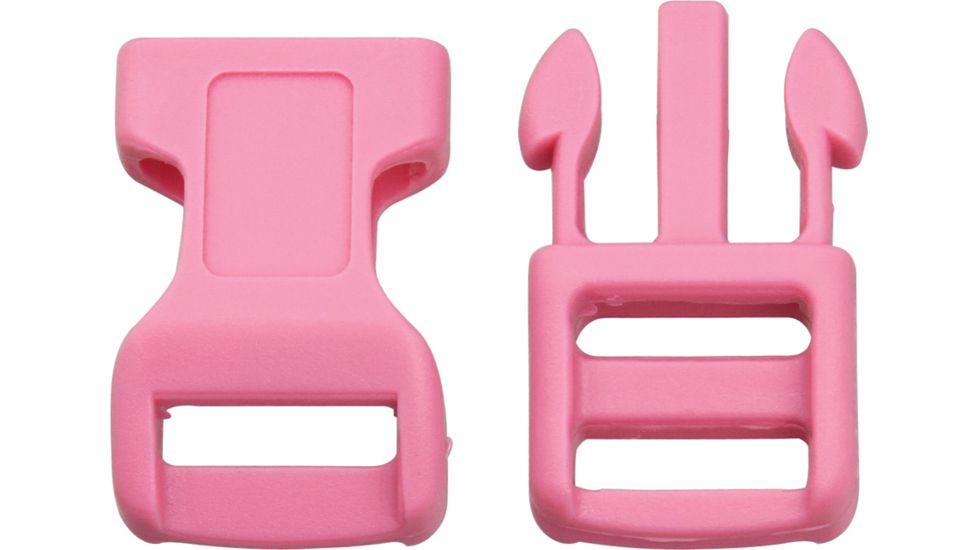 Knotty Boys Hard Plastic Buckle- 100-Piece, Pink, 1 1/2in. x 3/4in. KYCPP