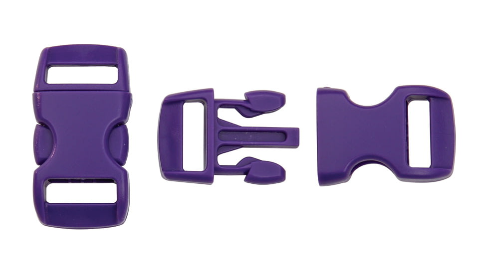 Knotty Boys Hard Plastic Buckle-50 Piece, Purple, 3/8in. KYBZ05P