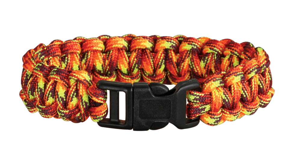 Knotty Boys Single Weave Survival Bracelet, Fire, 9in. Diameter KY221