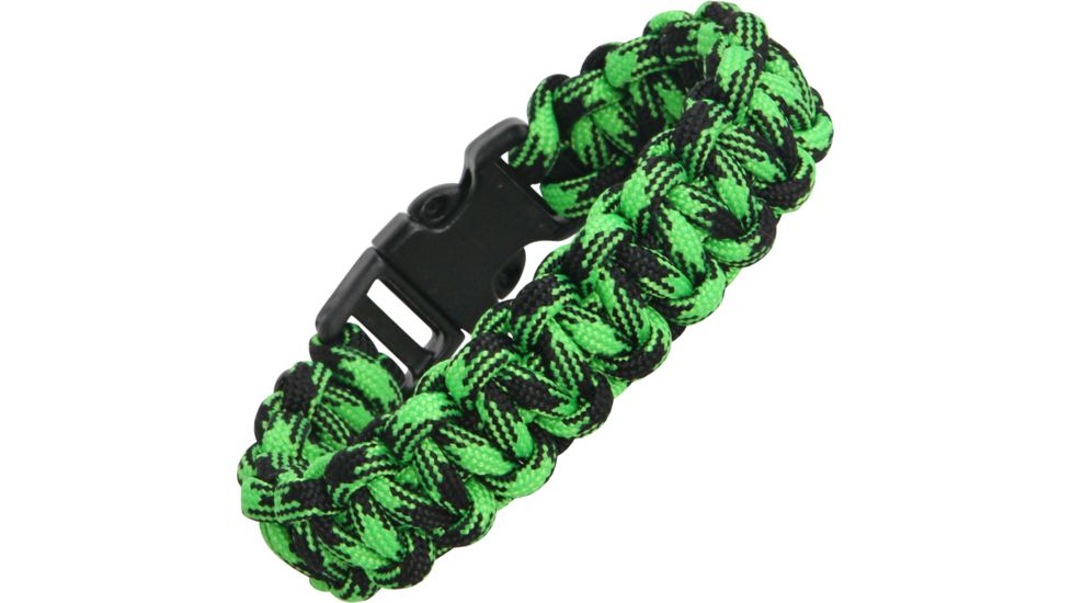 Knotty Boys Zombie Survival Bracelet, Neon Green-Black, Large KY350