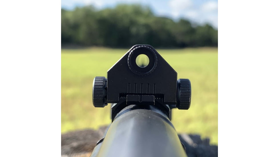 KNS Precision AK Adjustable Rear Peep Sight, Black, AK EL-WIN