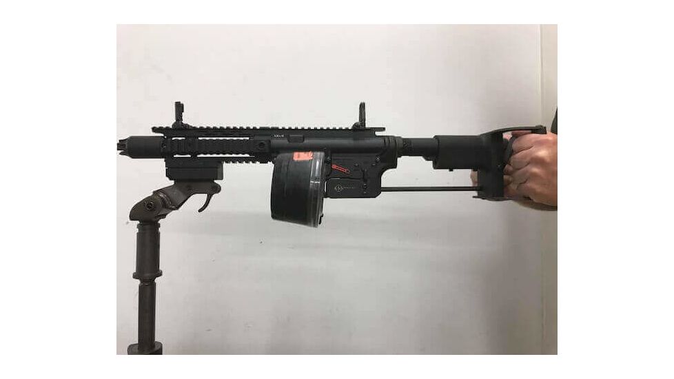 KNS Precision Generation 2 AR15/M16 Spade Grip w/Carbine Stock Assembly, Black, G2M16SPADE