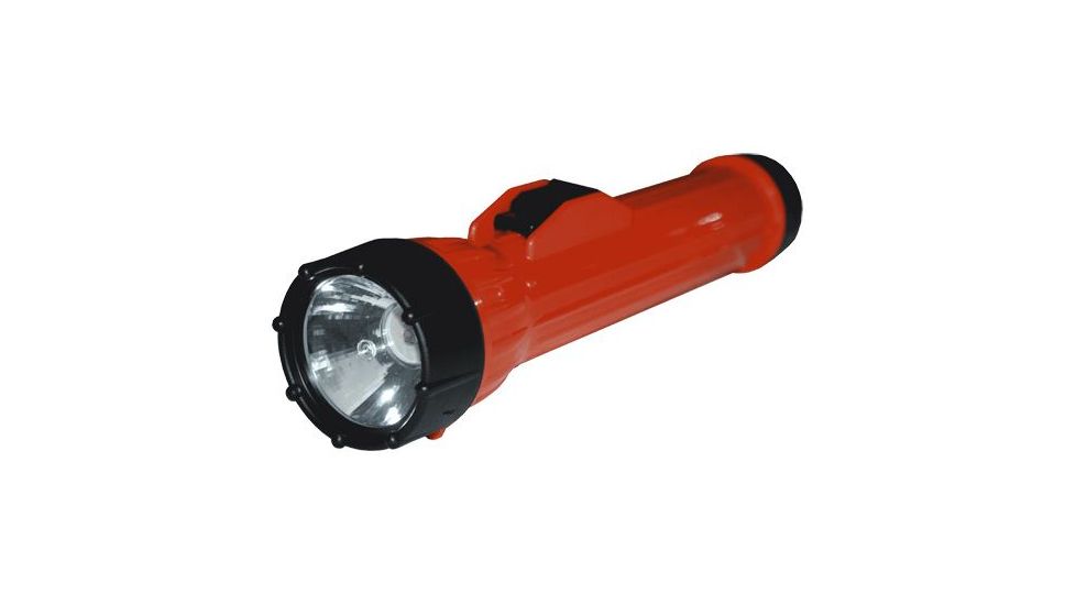 Koehler Bright Star WorkSAFE D-cell Waterproof Flashlight, Incandescent, Div 1, Orange, 14460