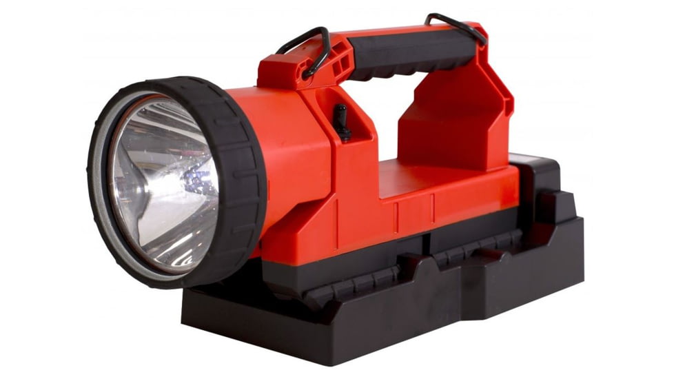 Koehler Bright Star Gen II Lighthawk LED 4-cell w/Charger Base &amp; Direct Wire Orange Flashlight, 9.5 7670