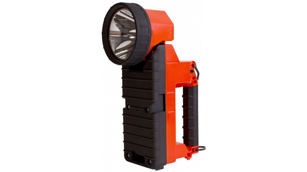 Koehler Bright Star Gen II Lighthawk LED 4-cell w/Charger Base &amp; 120V AC Plug Orange Flashlight, 9.5 7610