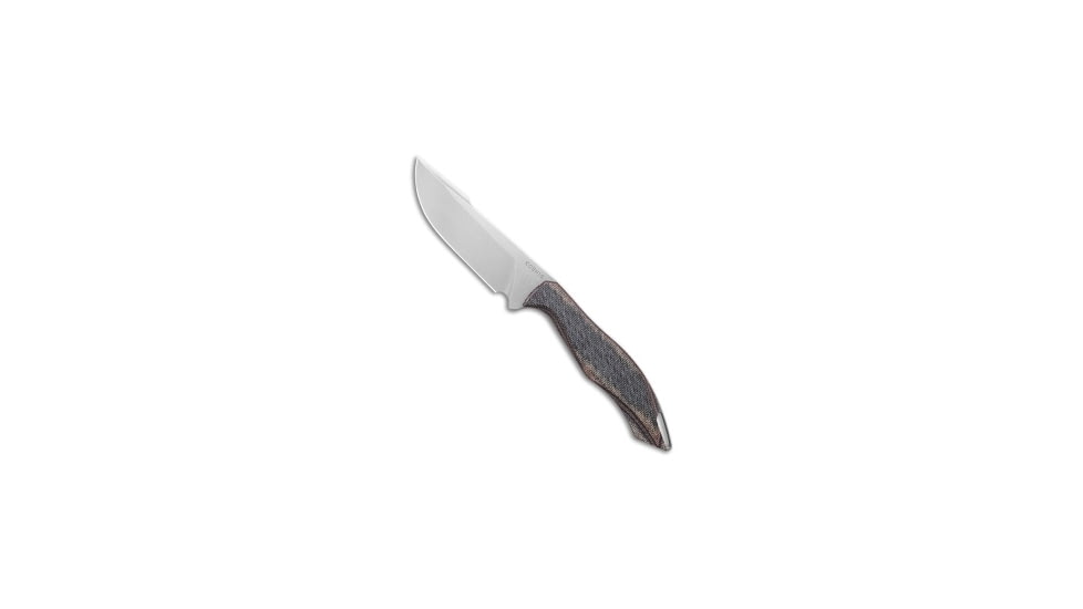 Koenig Koenig Helo Fixed Blade Knife Autumn Canvas Micata 3.88" Brightwashed MagnaCut, Blue/Orange/Gray, MagnaCuy, adult, BHQ-226310