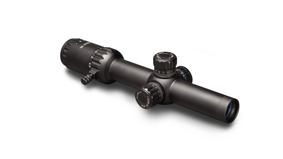 Konus 1-10x24mm Rifle Scope, 30mm, Circle-Dot Reticle, Black, 7183