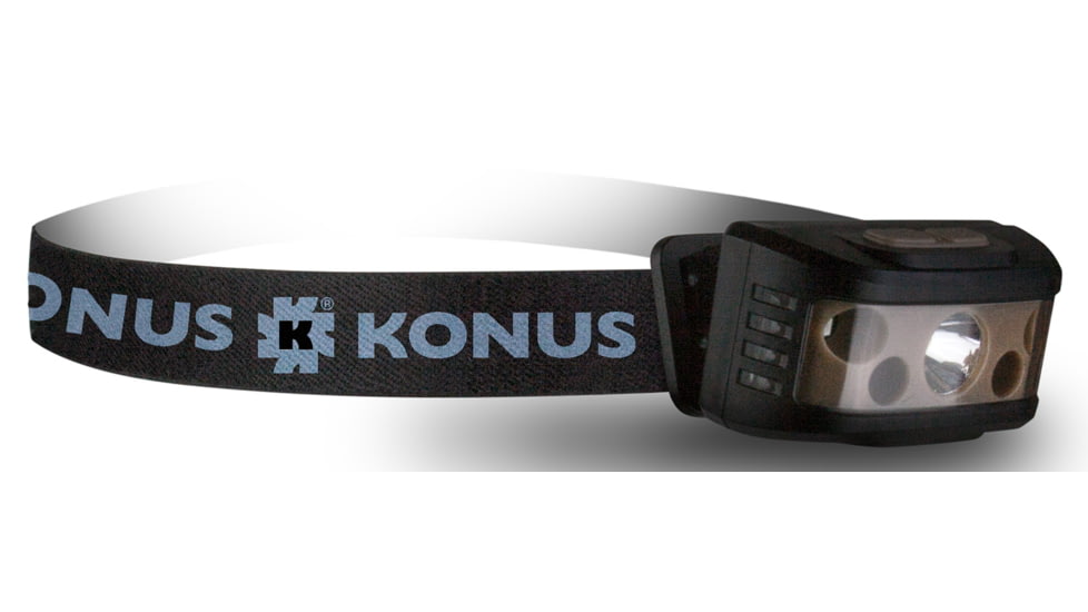 Konus KonusFlash 7 LED Headlight, 236 Lumens, White XPG LED Bulb, Black, 3924