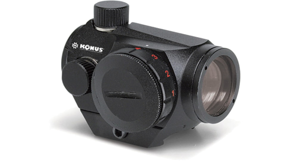 Konus Atomic-R Illuminated Red Dot Sight, 3 MOA Dot Reticle, Black, 7201
