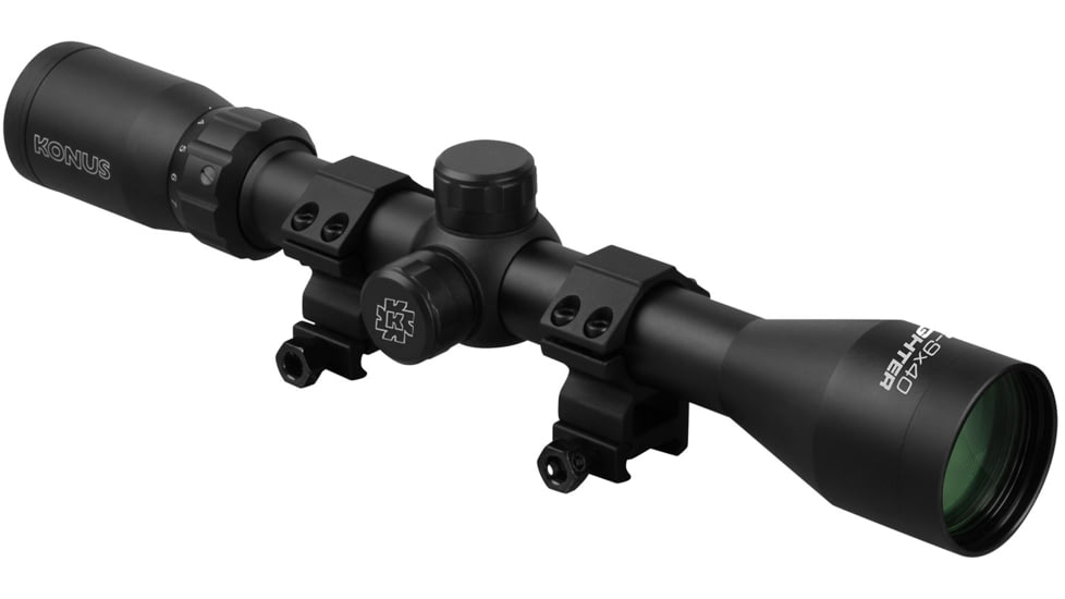 KONUS FIGHTER 3-9X40 W/Rings, 7352