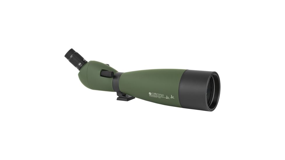 Konus Konuspot-100 20-60X100 mm Angled Spotting Scope w/ Objective Lens Case and Camera Adapter, Green, 7122B