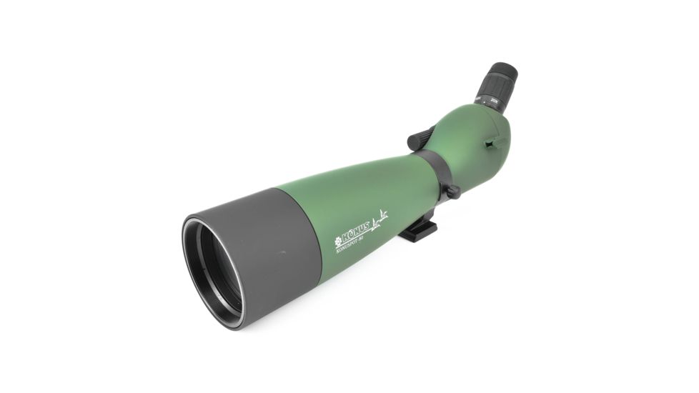 Konus KonuSpot-80 20-60x80 Angled Spotting Scope,Tripod/Case/Camera &amp; Smartphone Adapter, Green, 7120B