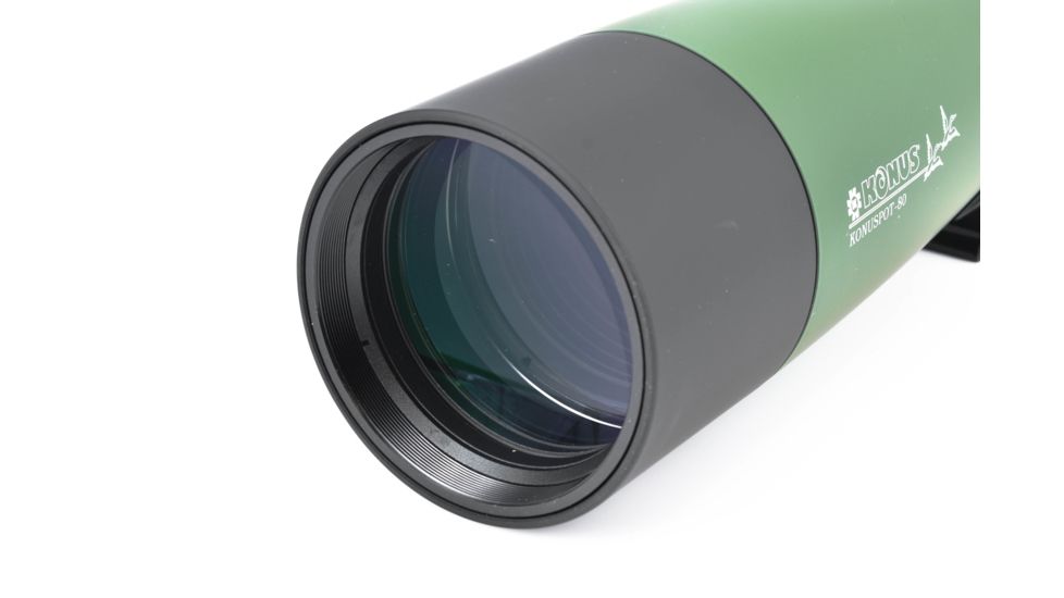 Konus KonuSpot-80 20-60x80 Angled Spotting Scope,Tripod/Case/Camera &amp; Smartphone Adapter, Green, 7120B