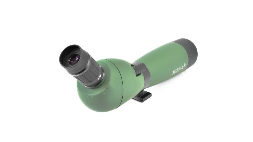 Konus KonuSpot-80 20-60x80 Angled Spotting Scope,Tripod/Case/Camera &amp; Smartphone Adapter, Green, 7120B