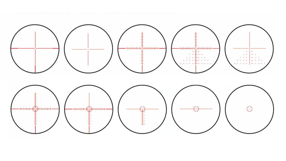 Konus Konuspro-El30 Electronic Rifle Scope, 6-24x50mm, 30 mm, 10 Interchangeable Illuminated Reticles, Black, 7331