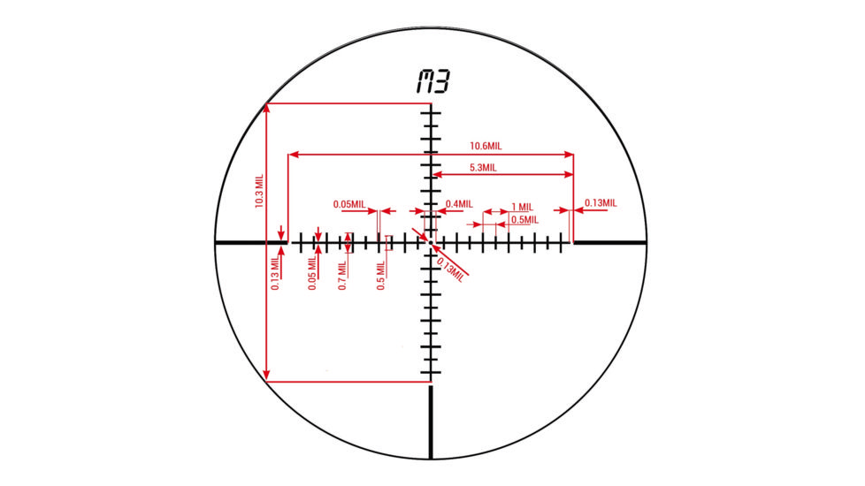 Konus KONUSPRO-EL30 Rifle Scope, 3-9x40mm, 30mm Tube, LCD Technology, 10 Interchangeable Reticles, Black, 7329