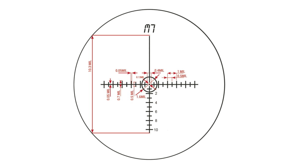 Konus KONUSPRO-EL30 Rifle Scope, 3-9x40mm, 30mm Tube, LCD Technology, 10 Interchangeable Reticles, Black, 7329