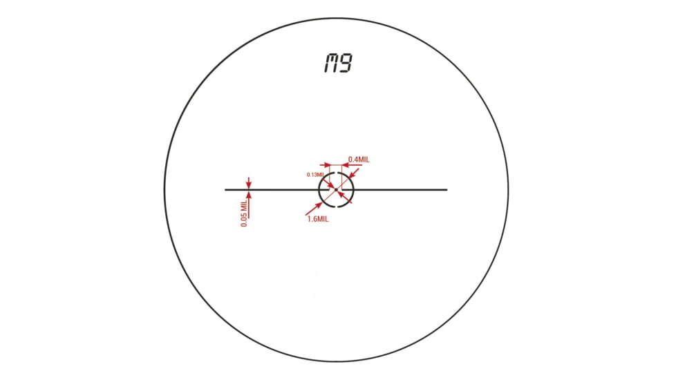 Konus KONUSPRO-EL30 Rifle Scope, 3-9x40mm, 30mm Tube, LCD Technology, 10 Interchangeable Reticles, Black, 7329