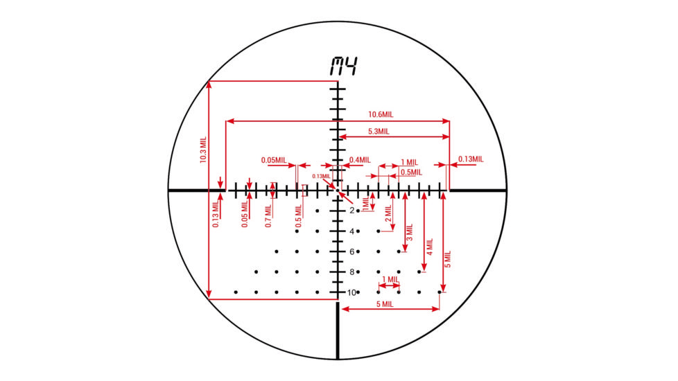 Konus KONUSPRO-EL30 Rifle Scope, 4-16x44mm, 30mm tube, LCD, 10 Interchangeable Reticles, Black, 7330