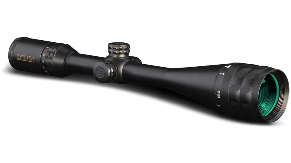 Konus KonusPro-Plus Rifle Scope, 6-24x50mm, 1in Tube, Second Focal Plane, Illuminated Fine Crosshair Reticle, Matte, Black, 7274