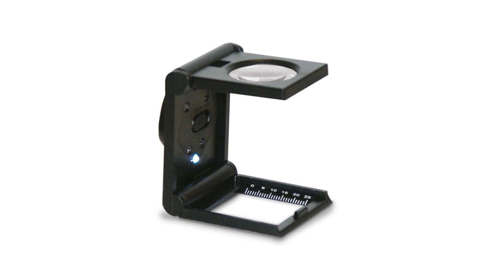 Konus Linen Tester 25x25 mm with 5x Power and LED Light, Black, 3058