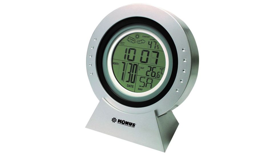 Konus METEOWHEEL Desktop Electronic Weather Station,Grey 6188