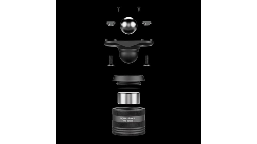 Kopfjager Mag Series M-Lok Mounting Base Kit, Black, KJ86008K