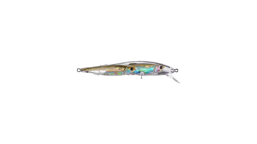 Koppers Live Target Glass Minnow Jerkbait Lure 4-3/4" - Silver/Natural 120883
