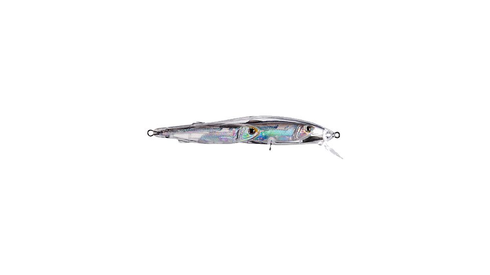 Koppers Live Target Glass Minnow Jerkbait Lure 4-3/4" - Silver/Smoke 120884