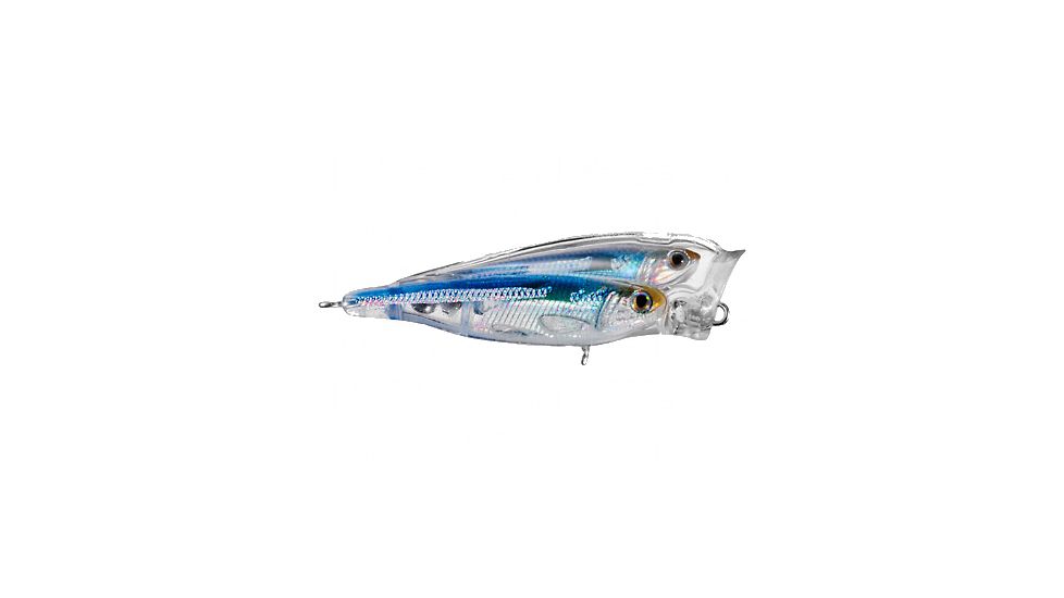 Koppers Live Target Glass Minnow Popper Lure 3" - Silver/Blue/Green 120894