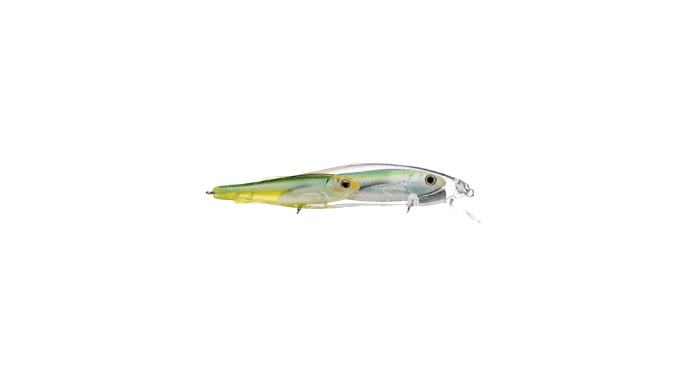 Koppers Live Target Emerald Shiner Jerkbait Lure 3-1/2" - Pearl/Bright Green 120836