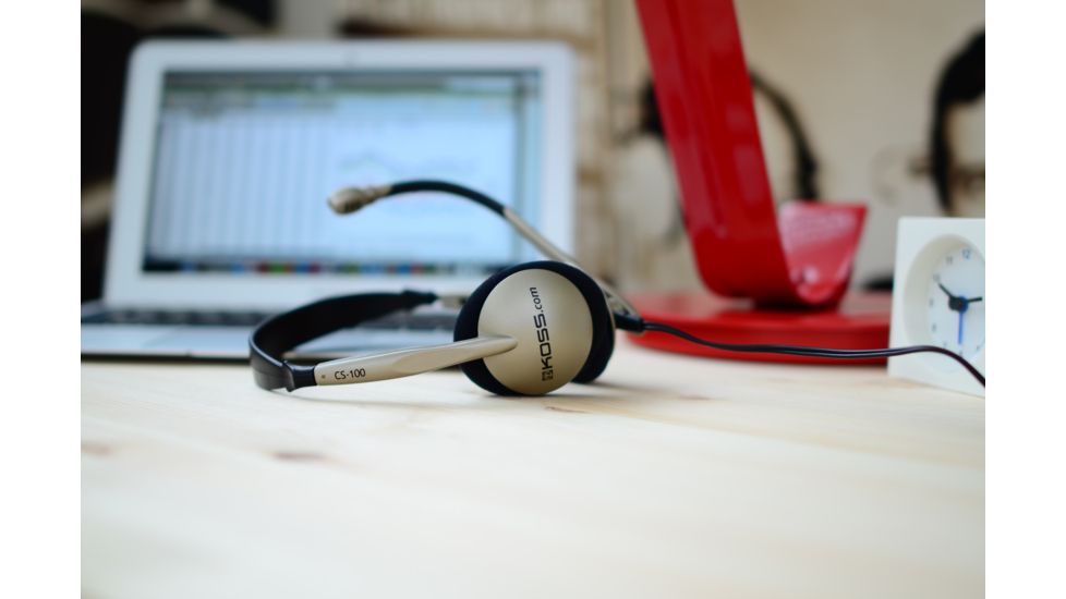 Koss CS100 USB Gaming Headset, Titanium/Black, NSN 5965-32-015-8412 , 5965320158412, CS100 USB
