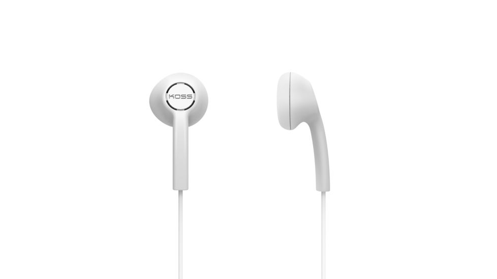 Koss KE5 Stereo Earbuds, White, NSN 5965-32-015-8412 , 5965320158412, KE5w