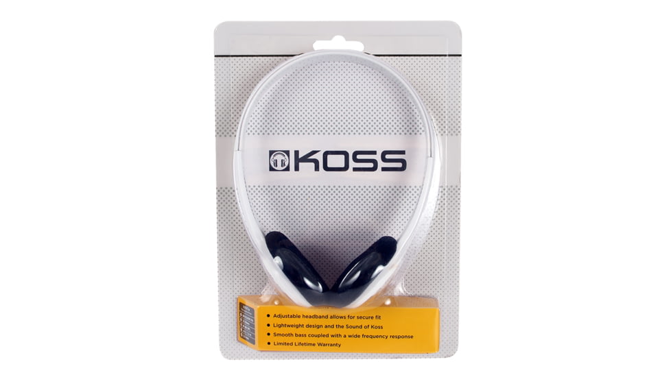 Koss KPH7 Portable Headphone, White, NSN 5965-32-015-8412 , 5965320158412, KPH7w