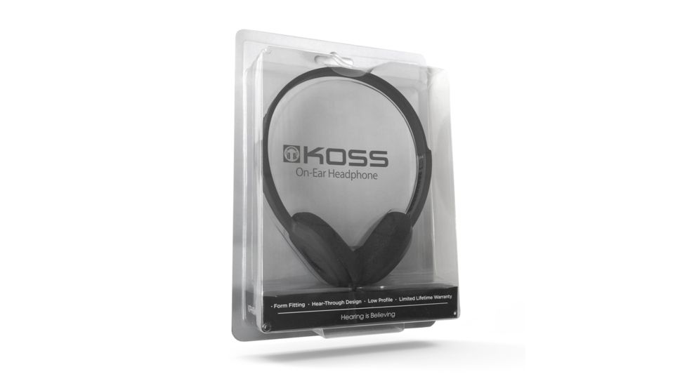 Koss KPH8 Portable Headphone, Black, NSN 5965-32-015-8412 , 5965320158412, KPH8k