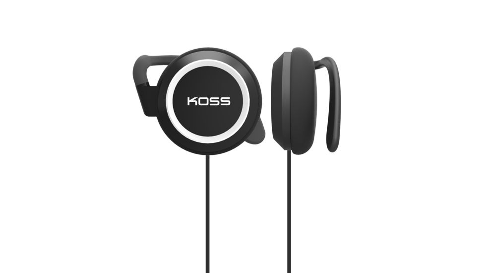 Koss KSC21 EarClip Stereo Headphone, Black/Silver, NSN 5965-32-015-8412 , 5965320158412, KSC21k