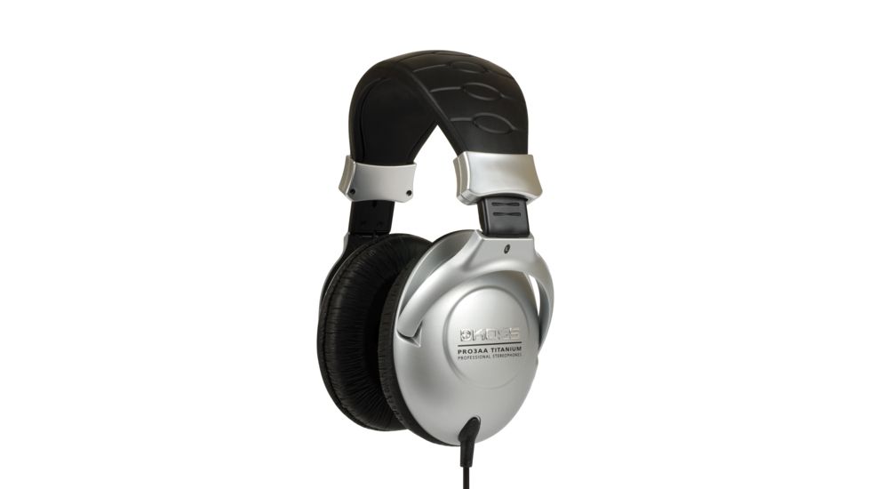 Koss PRO3AA Home/Pro Stereo Headphone, Silver/Black, NSN 5965-32-015-8412 , 5965320158412, PRO3AA