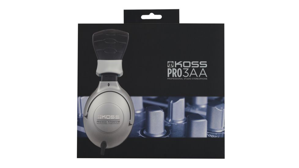 Koss PRO3AA Home/Pro Stereo Headphone, Silver/Black, NSN 5965-32-015-8412 , 5965320158412, PRO3AA