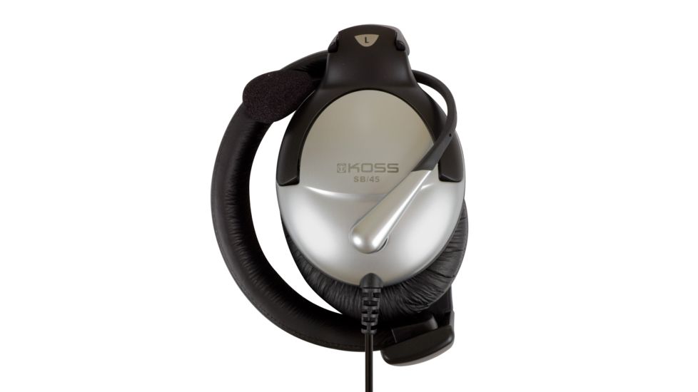 Koss SB45 Communication USB Headset, Silver/Black, NSN 5965-32-015-8412 , 5965320158412, SB45USB