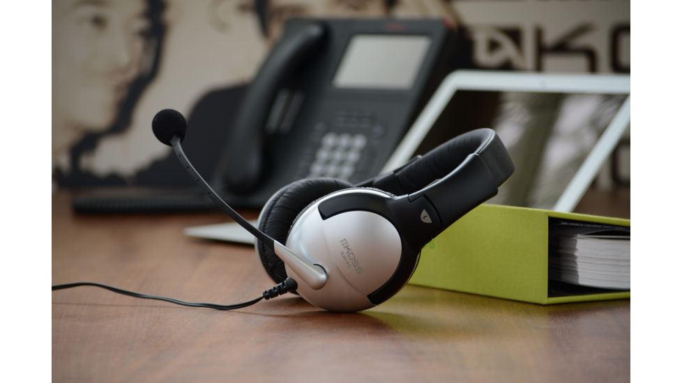 Koss SB45 Communication USB Headset, Silver/Black, NSN 5965-32-015-8412 , 5965320158412, SB45USB