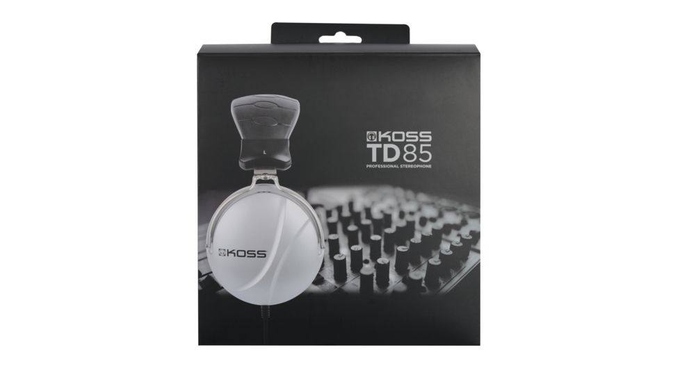 Koss TD85 Home/Pro Stereo Headphone, Silver/Black, NSN 5965-32-015-8412 , 5965320158412, TD85
